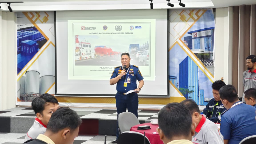 Kantor KSOP Kelas I Dumai Membuka Kegiatan Exercise ISPS Code  Pemeliharaan Pernyataan Pemenuhan Fasilitas Pelabuhan (SoCPF)  Milik PT IVO MAS TUNGGAL