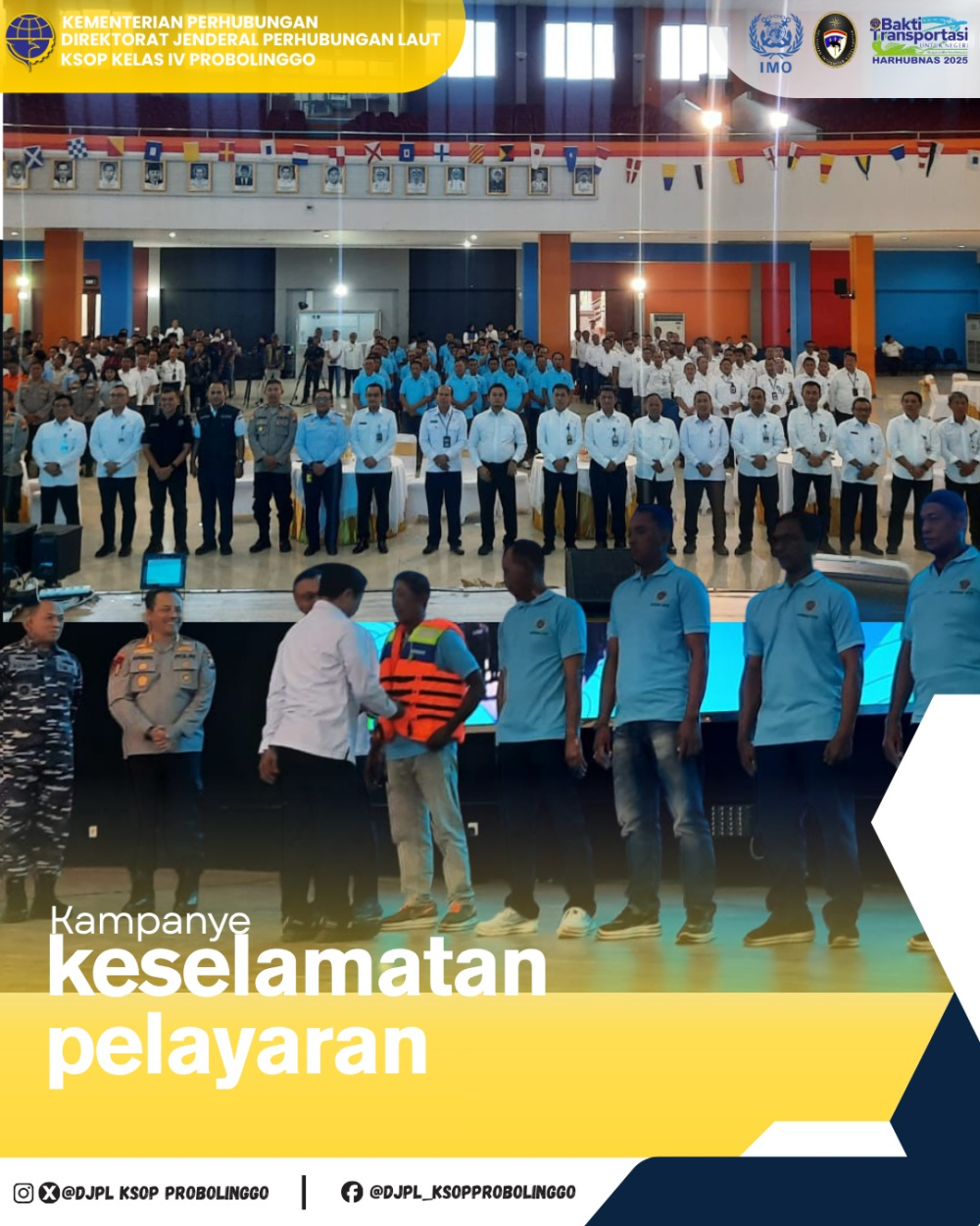 KSOP Kelas IV Probolinggo hadiri kegiatan Kampanye Keselamatan Pelayaran di Politeknik Pelayaran Surabaya
