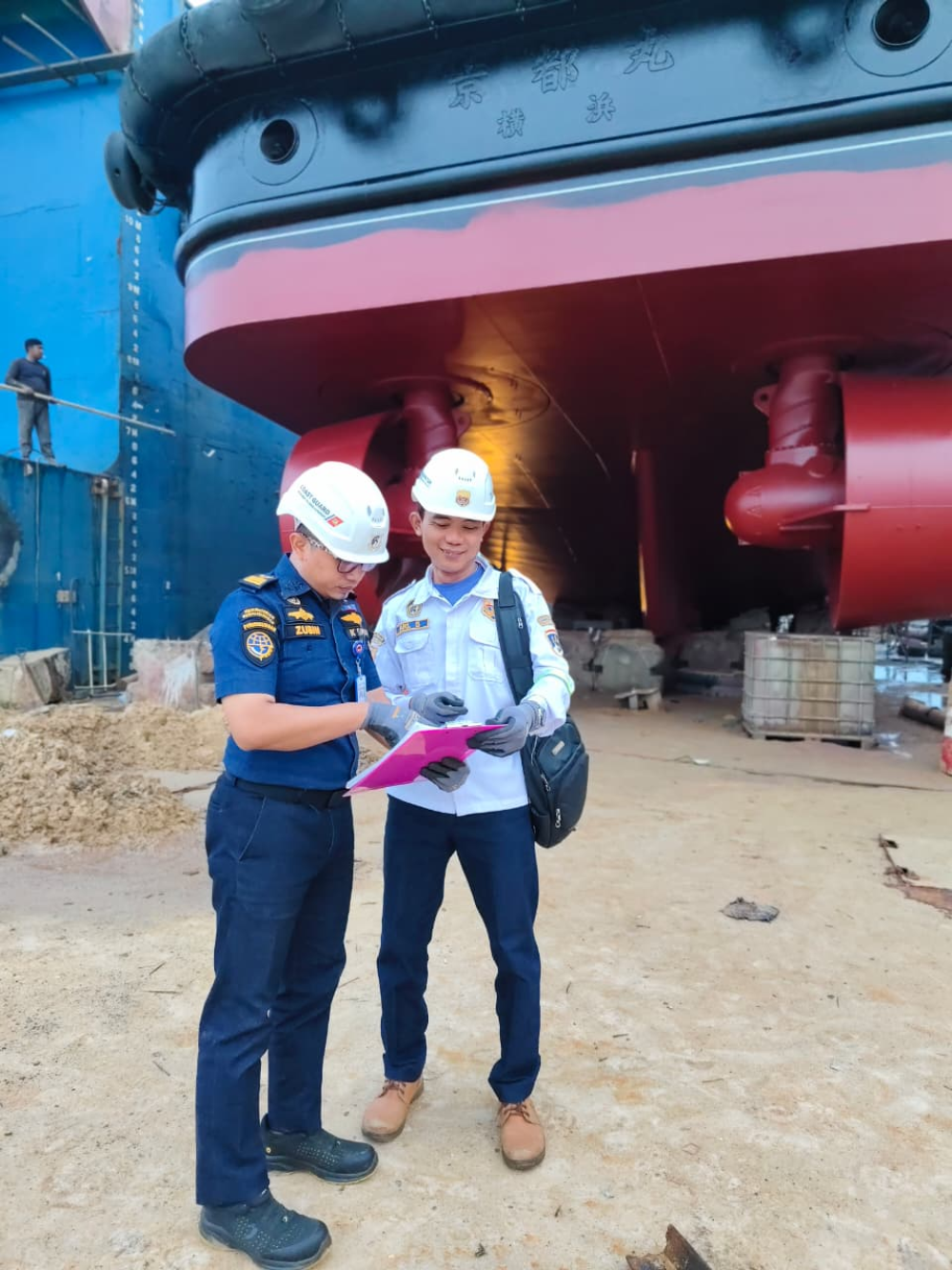 Pemeriksaan TB Patra Tunda 3002: Marine Inspector Bersama Petugas Wilker Ujung Piring Kantor UPP Telaga Biru Pastikan Keselamatan Pelayaran Tetap Nomor Satu