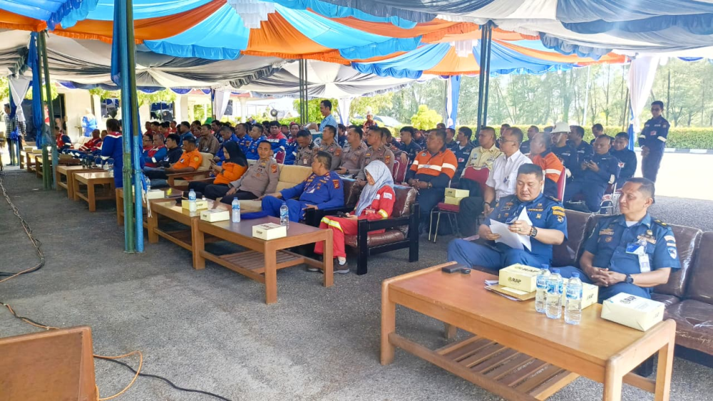 KANTOR KSOP KELAS I DUMAI MEMBUKA KEGIATAN PELAKSANAAN GLADIRESIK  LATIHAN GABUNGAN KEADAAN DARURAT (ISPS CODE)  DI DUMAI TERMINAL PT PERTAMINA HULU ROKAN