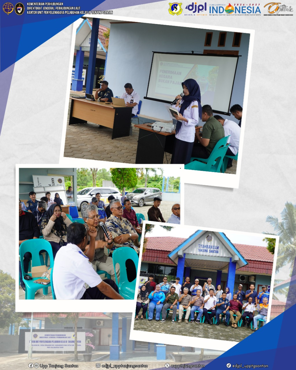 Sosialisasi Penyesuaian Tarif Penerimaan Negara Bukan Pajak (PNBP) di lingkup Kantor Unit Penyelenggara Pelabuhan Kelas III Tanjung Santan