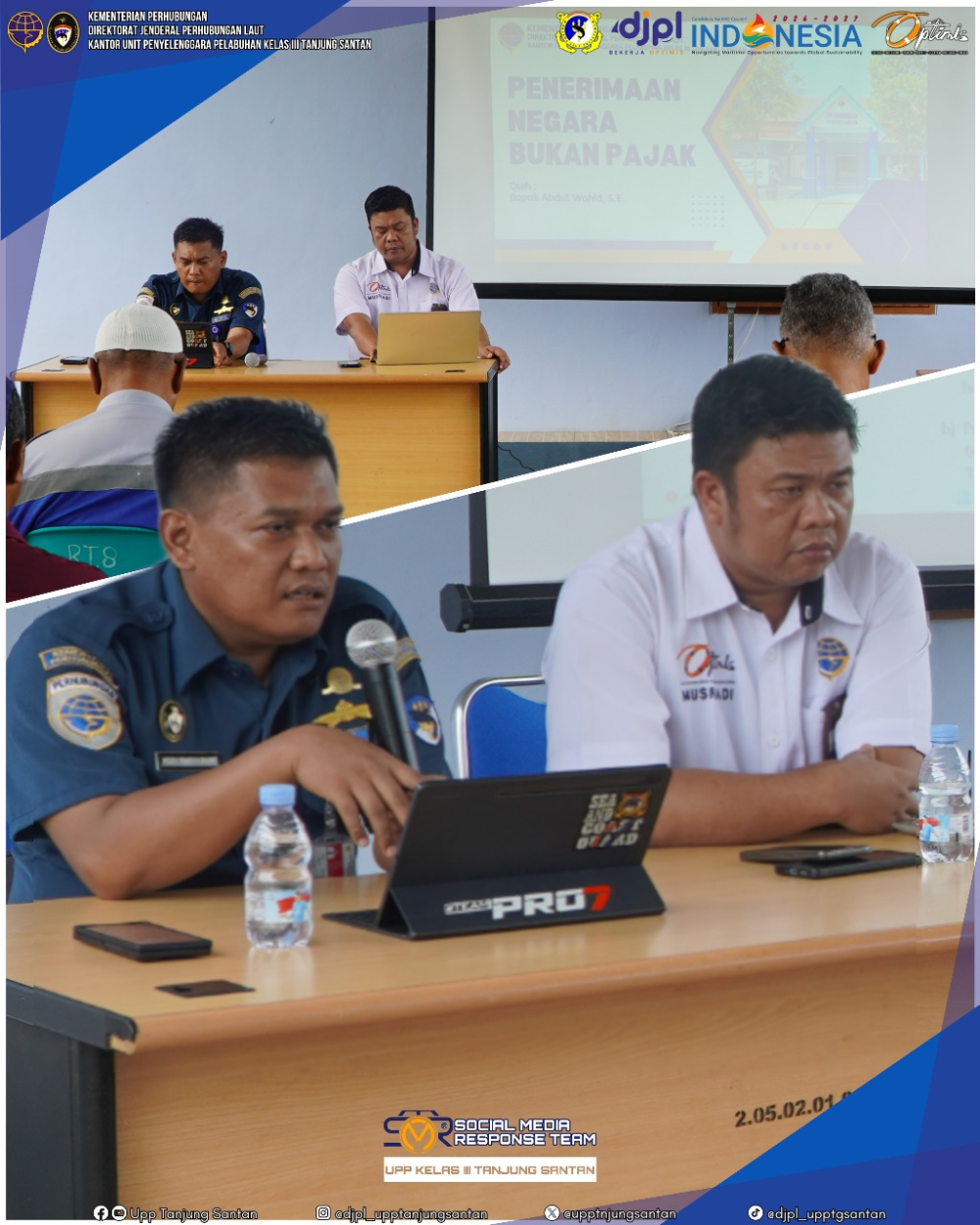 Sosialisasi Penyesuaian Tarif Penerimaan Negara Bukan Pajak (PNBP) di lingkup Kantor Unit Penyelenggara Pelabuhan Kelas III Tanjung Santan