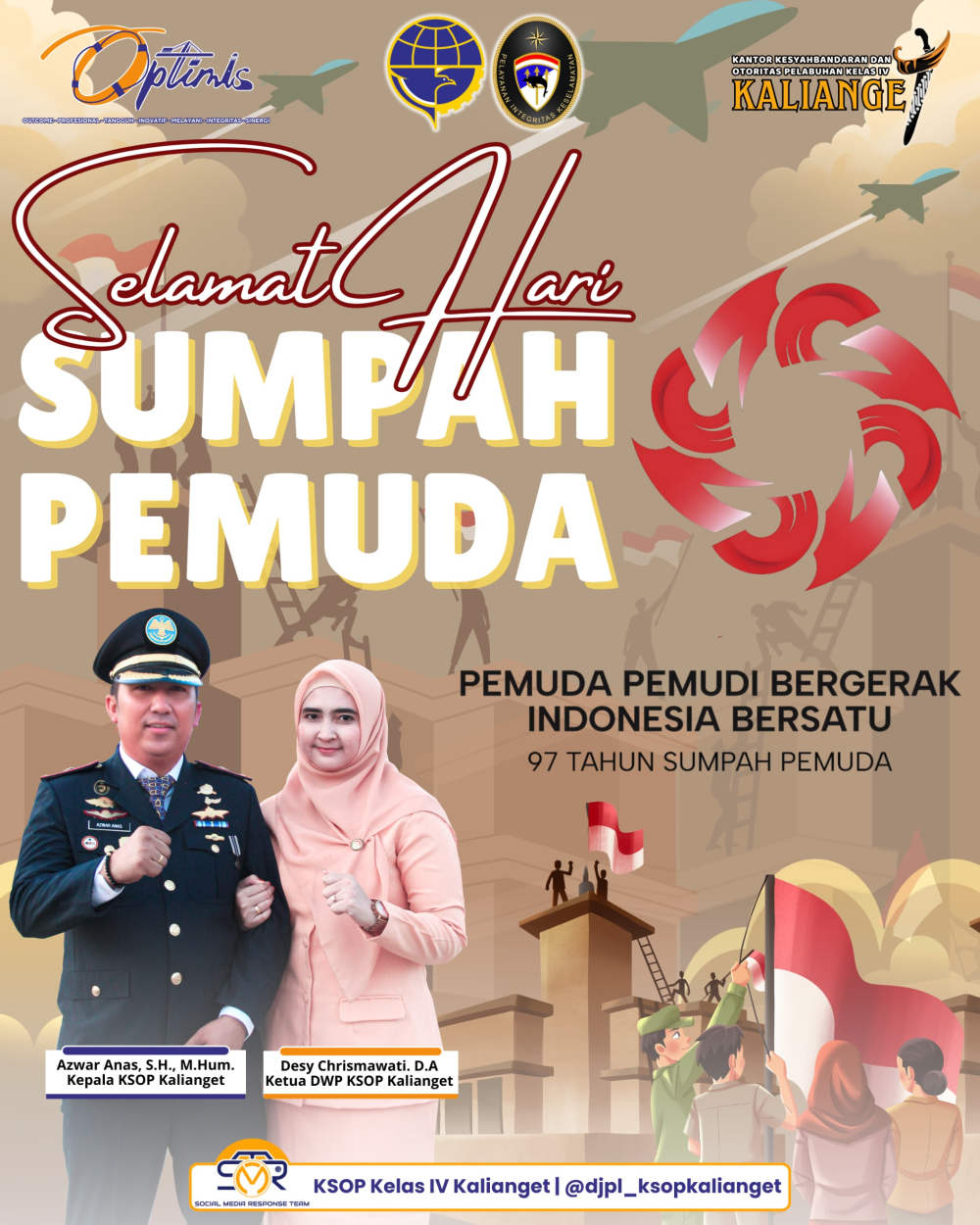 KSOP Kelas IV Kalianget Peringati Hari Sumpah Pemuda ke-97 Tahun 2025: Pemuda Pemudi Bergerak, Indonesia Bersatu