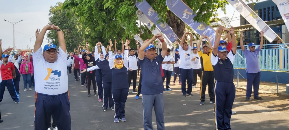 Senam Pagi Gabungan Antar Instansi Pelabuhan Probolinggo