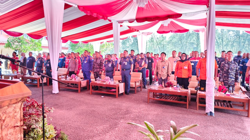 KANTOR KSOP KELAS I DUMAI MEMBUKA KEGIATAN LATIHAN GABUNGAN KEADAAN DARURAT DI TUKS PT PERTAMINA HULU ROKAN