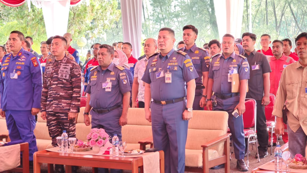 KANTOR KSOP KELAS I DUMAI MEMBUKA KEGIATAN LATIHAN GABUNGAN KEADAAN DARURAT DI TUKS PT PERTAMINA HULU ROKAN