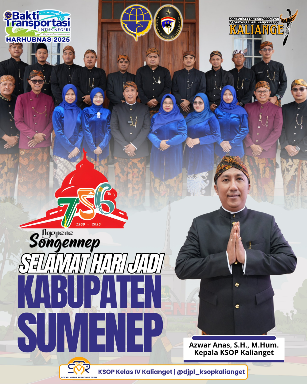KSOP Kelas IV Kalianget Ucapkan Selamat Hari Jadi Kabupaten Sumenep ke-756 Tahun 2025