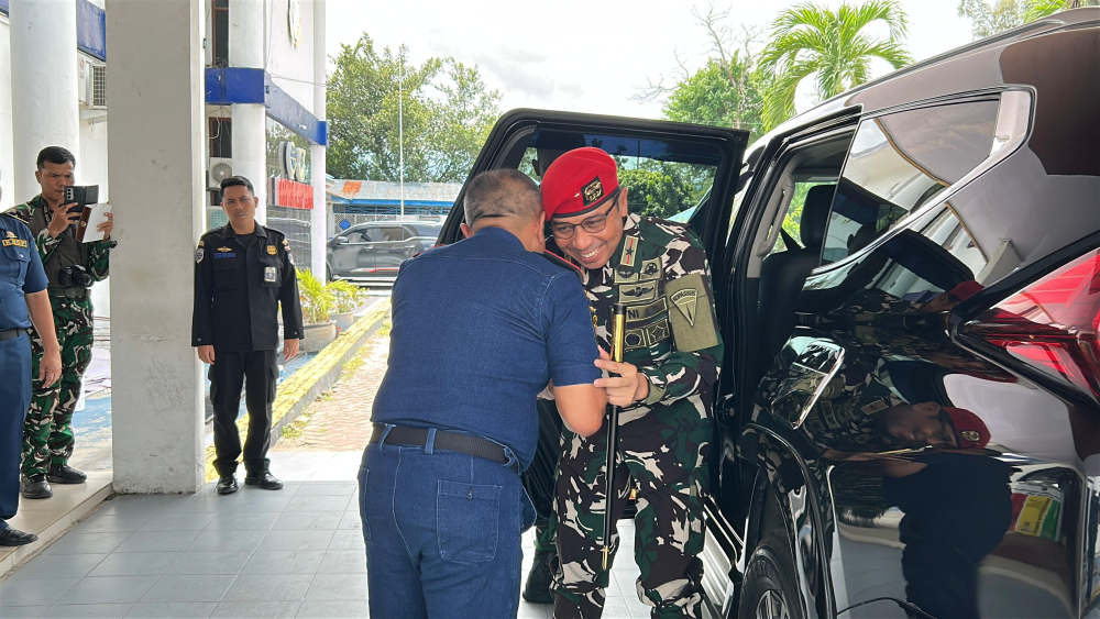 KANTOR KSOP KELAS I DUMAI MENERIMA KUNJUNGAN SILATURAHMI KOMANDAN GROUP 3 KOPASSUS
