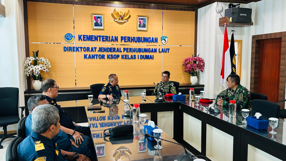 KANTOR KSOP KELAS I DUMAI MENERIMA KUNJUNGAN SILATURAHMI KOMANDAN GROUP 3 KOPASSUS