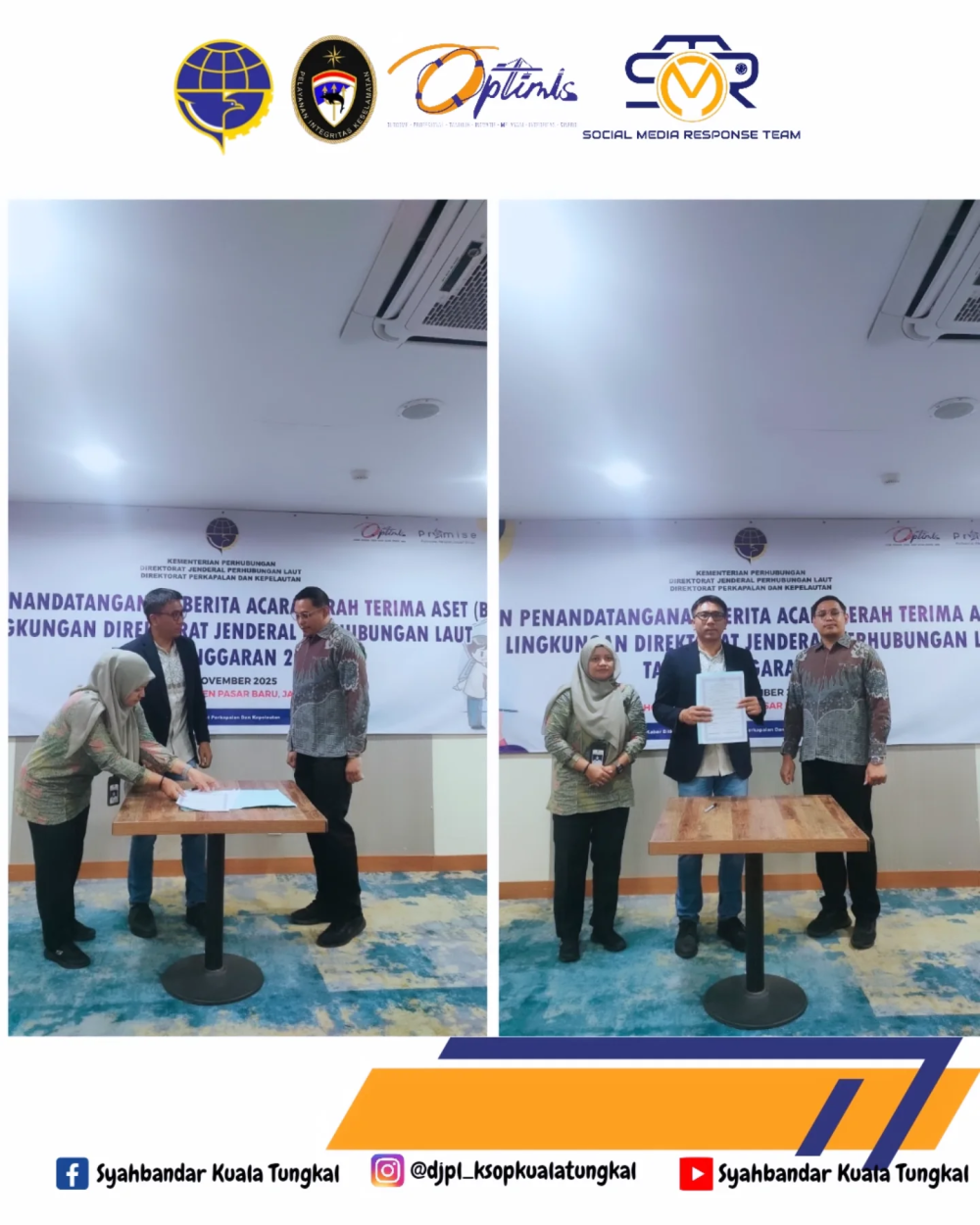 Penandantanganan Berita Acara Serah Terima Aset (BASTA)