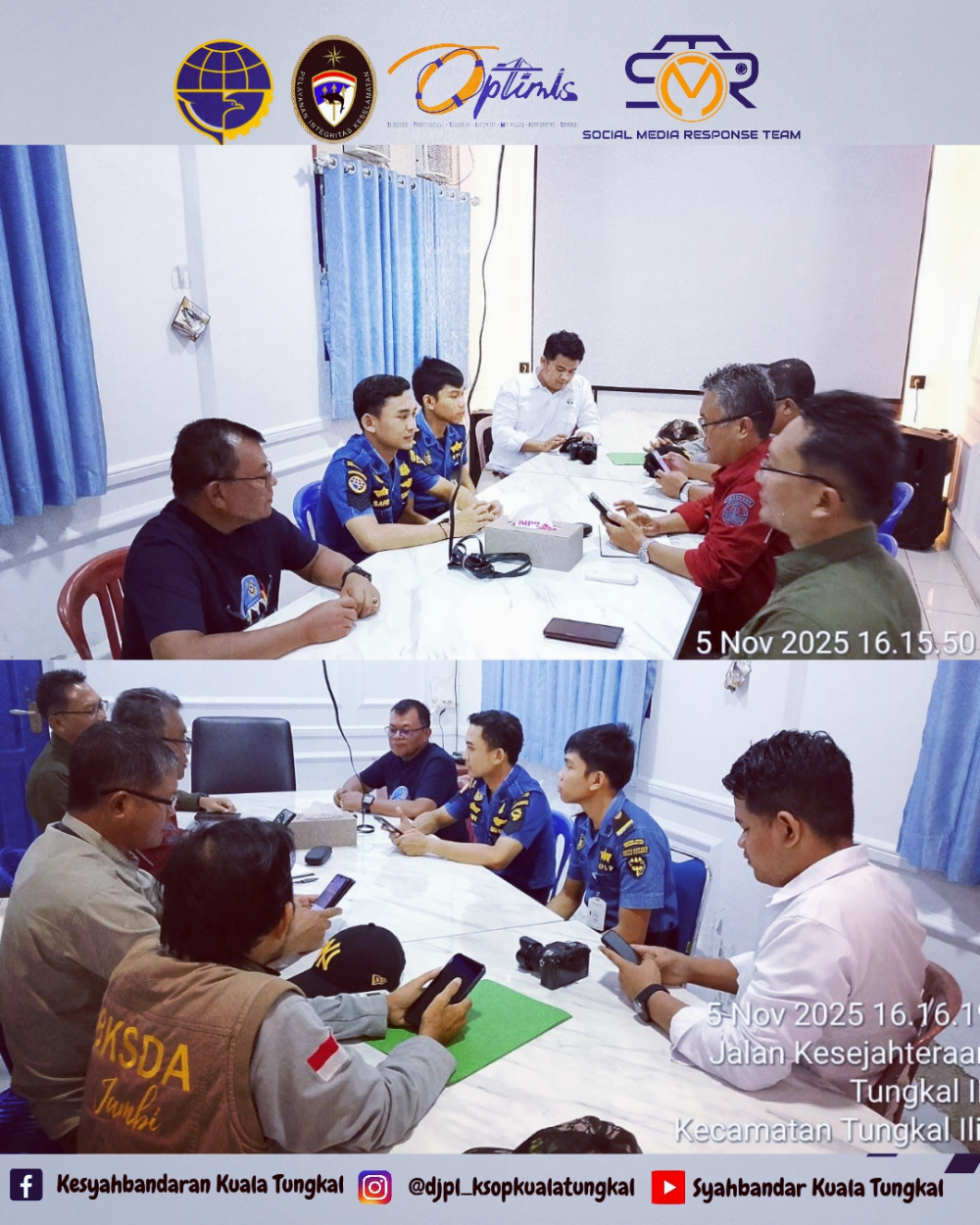 Kunjungan BKSDA Provinsi Jambi ke Kantor KSOP Kelas IV Kuala Tungkal