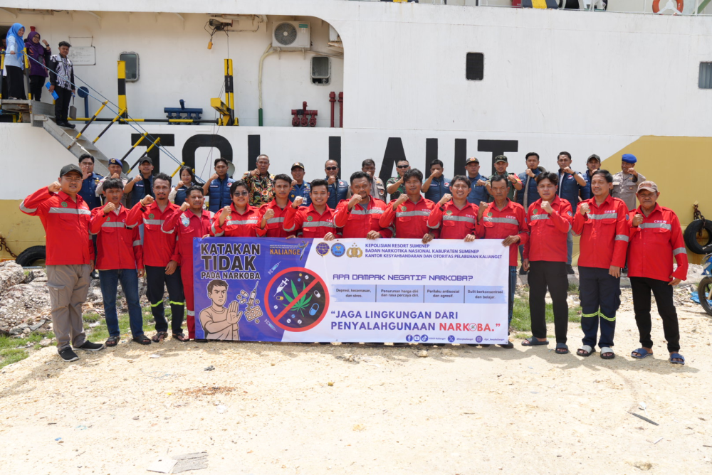 KSOP Kalianget Gelar Kegiatan Angkutan Laut Bebas Narkoba 2025