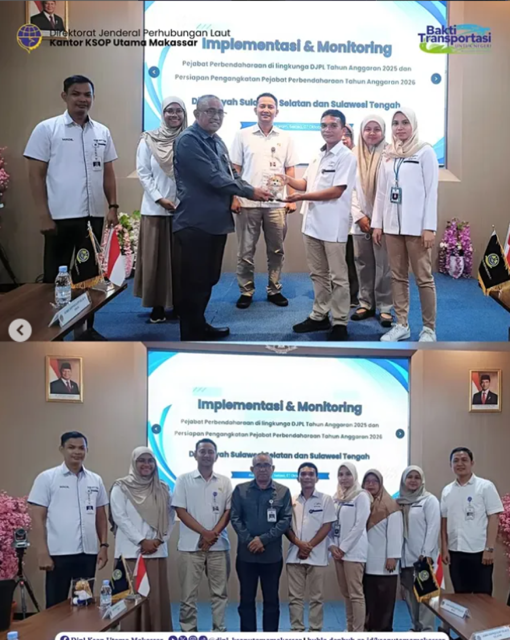 Kegiatan Implementasi dan Monitoring Pejabat Perbendaharaan di Lingkungan Ditjen Perhubungan Laut T.A. 2025