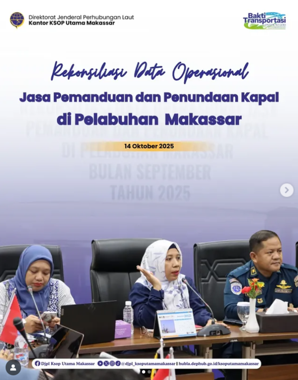 Rekonsiliasi Data Operasional Jasa Pemanduan dan Penundaan Kapal di Pelabuhan Makassar
