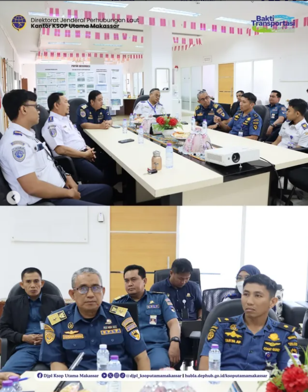 KSOP Utama Makassar berkolaborasi dalam kunjungan lapangan Tim Direktorat Jenderal Integrasi Transportasi dan Multimoda (DJITM) Kementerian Perhubungan.