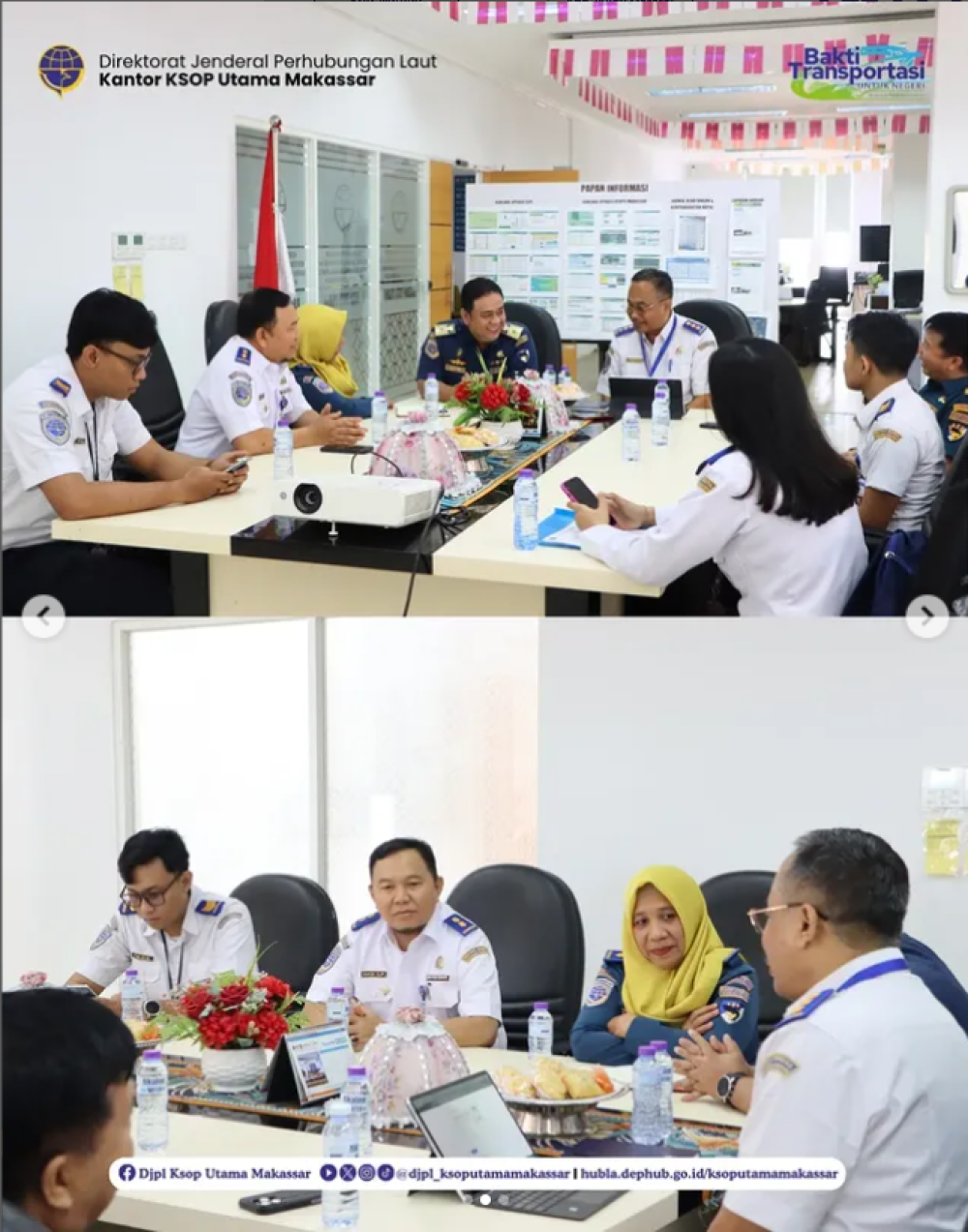 KSOP Utama Makassar berkolaborasi dalam kunjungan lapangan Tim Direktorat Jenderal Integrasi Transportasi dan Multimoda (DJITM) Kementerian Perhubungan.