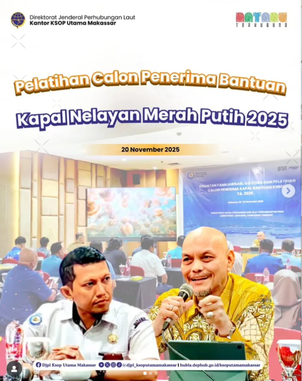 Pelatihan Calon Penerima Bantuan Kapal Nelayan Merah Putih 2025