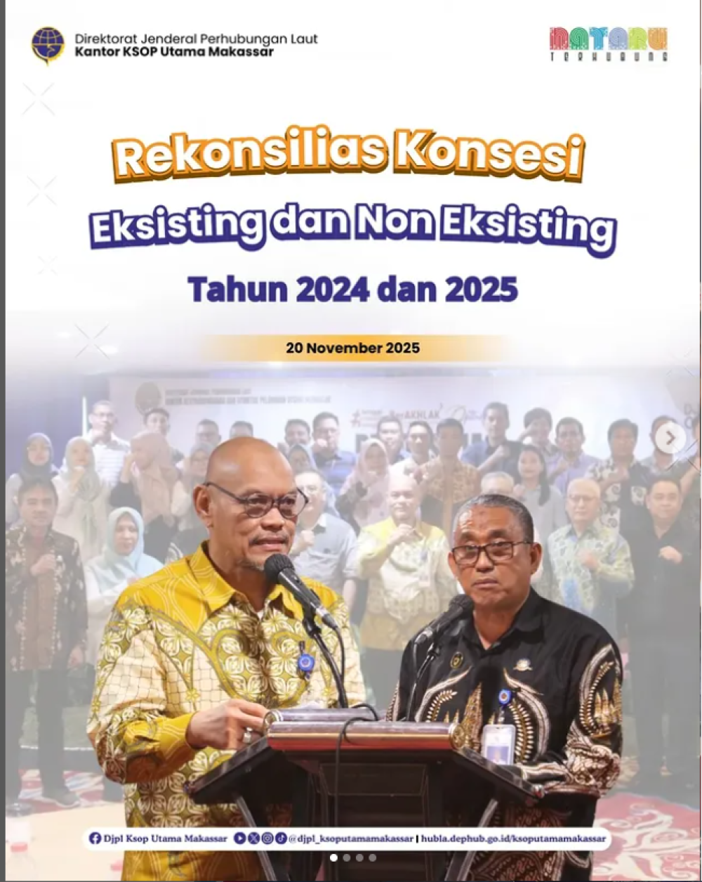 Rekonsiliasi konsesi priode tahun 2024 dan semester I tahun 2025