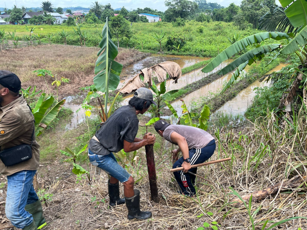 Amankan Aset Negara, Disnav Samarinda Lakukan Pengukuran Ulang dan Penandaan Batas Tanah di Jalan Telkom