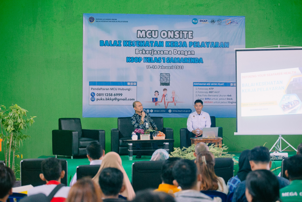 Dukung Kesehatan Pelaut, Disnav Samarinda Fasilitasi Pembukaan Medical Check Up (MCU) Onsite BKKP dan KSOP