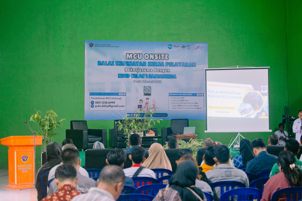 Dukung Kesehatan Pelaut, Disnav Samarinda Fasilitasi Pembukaan Medical Check Up (MCU) Onsite BKKP dan KSOP