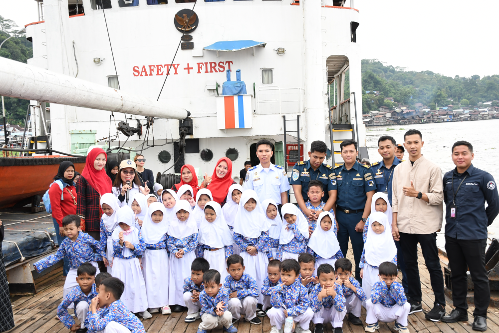 Kenalkan Dunia Maritim Sejak Dini, Disnav Samarinda Sambut Kunjungan Edukatif TK Pelita