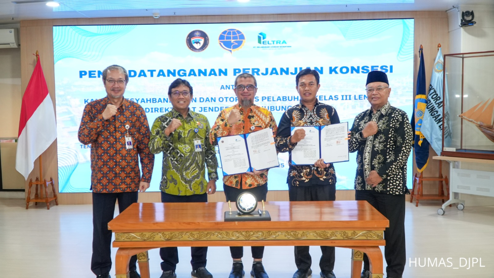 Kemenhub Teken Konsesi Pengusahaan Jasa Kepelabuhanan di Pelabuhan Lembar Selama 30 Tahun
