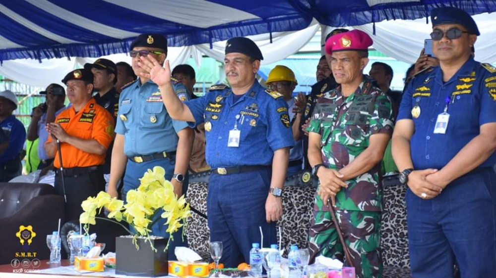 Aacara Kegiatan Simulasi Latihan Penanggulangan Musibah Di Laut (SILAMUSDILA) Sorong 2019