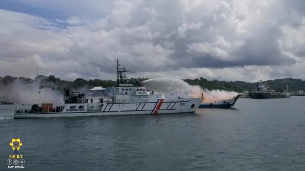Aacara Kegiatan Simulasi Latihan Penanggulangan Musibah Di Laut (SILAMUSDILA) Sorong 2019