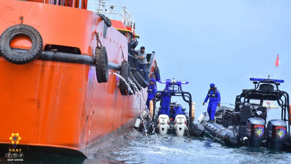 Aacara Kegiatan Simulasi Latihan Penanggulangan Musibah Di Laut (SILAMUSDILA) Sorong 2019
