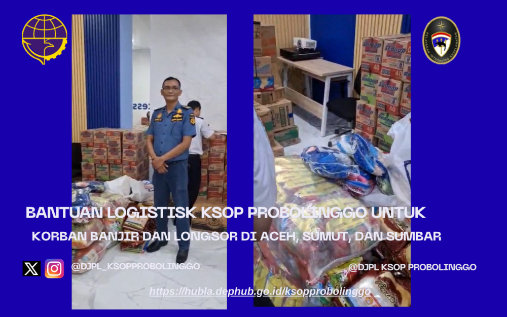 KSOP Kelas IV Probolinggo Mengirimkan Bantuan Logistik untuk Korban Banjir Aceh, Sumatera Utara, Dan Sumatera Barat