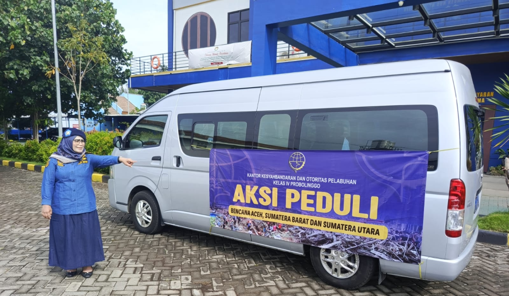 KSOP Kelas IV Probolinggo Mengirimkan Bantuan Logistik untuk Korban Banjir Aceh, Sumatera Utara, Dan Sumatera Barat