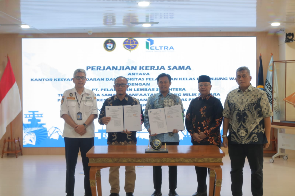 Kemenhub Tandatangani Perjanjian Kerja Sama Pemanfaatan BMN pada Kantor KSOP Tanjung Wangi