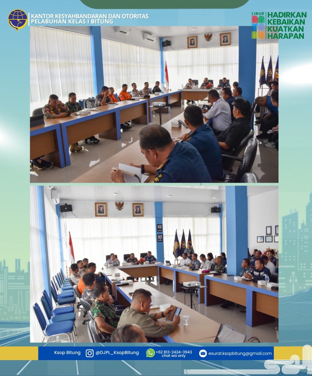 SINERGI LINTAS SEKTORAL MEMASTIKAN ANGKUTAN LAUT NATARU 2025/2026 DI PELABUHAN BITUNG AMAN, NYAMAN, LANCAR