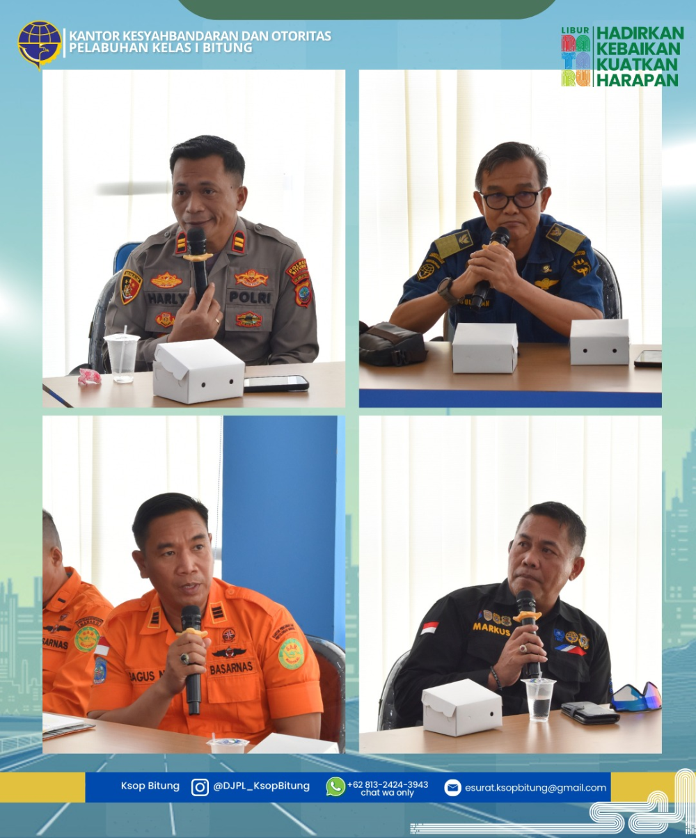 SINERGI LINTAS SEKTORAL MEMASTIKAN ANGKUTAN LAUT NATARU 2025/2026 DI PELABUHAN BITUNG AMAN, NYAMAN, LANCAR