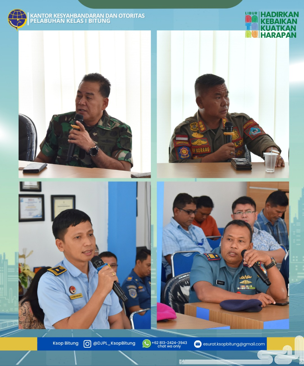 SINERGI LINTAS SEKTORAL MEMASTIKAN ANGKUTAN LAUT NATARU 2025/2026 DI PELABUHAN BITUNG AMAN, NYAMAN, LANCAR