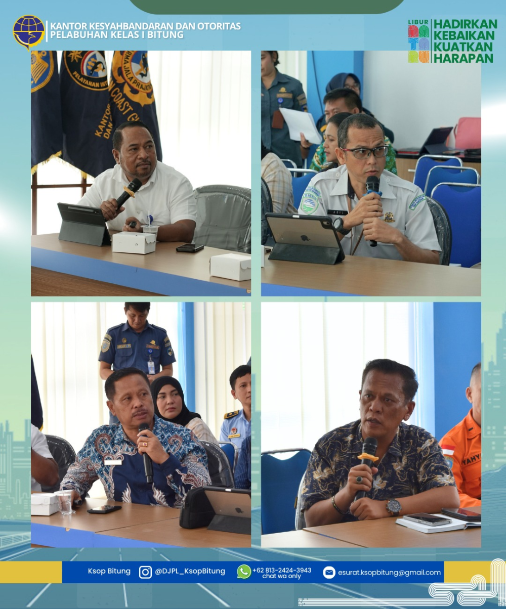 SINERGI LINTAS SEKTORAL MEMASTIKAN ANGKUTAN LAUT NATARU 2025/2026 DI PELABUHAN BITUNG AMAN, NYAMAN, LANCAR