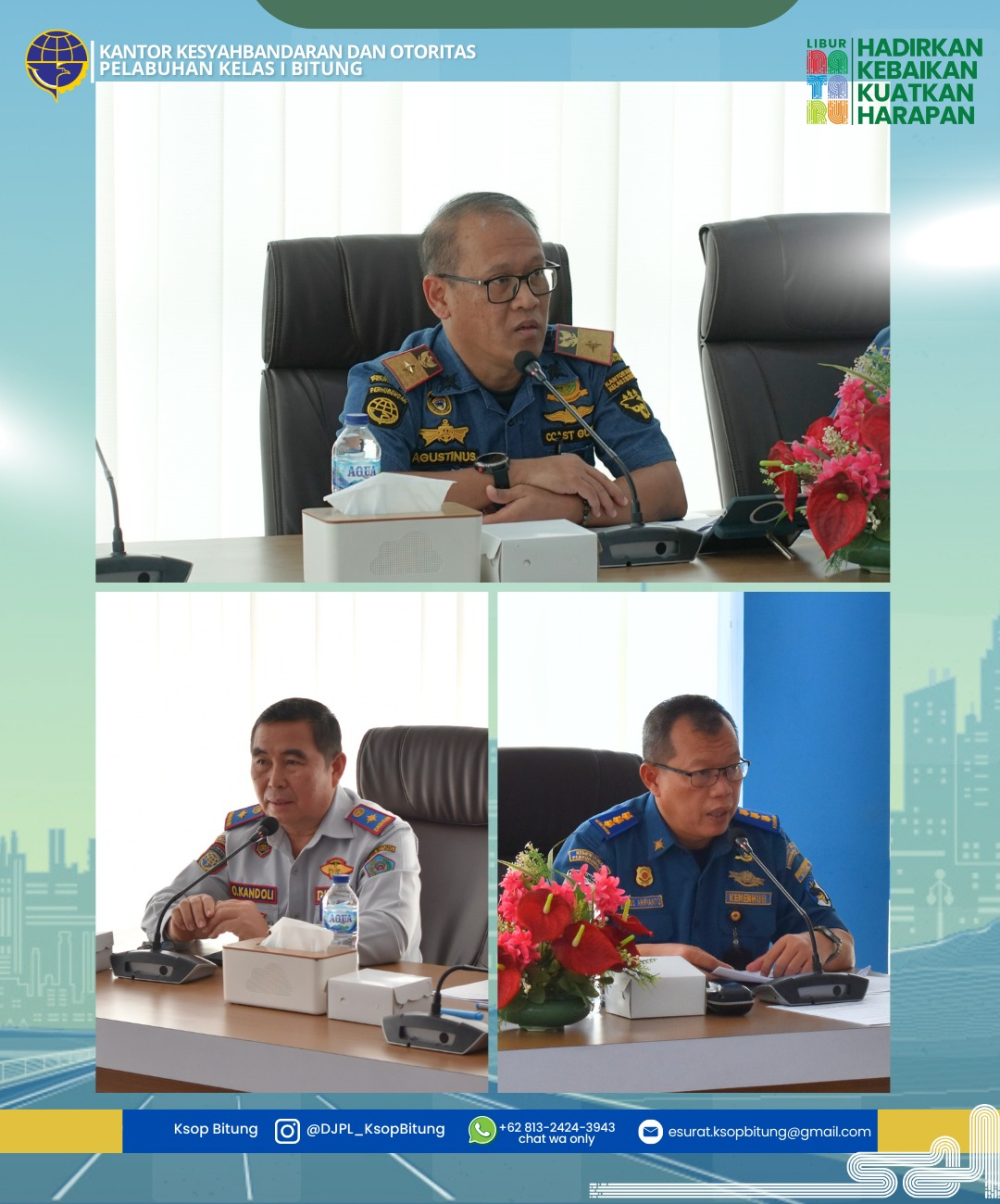 SINERGI LINTAS SEKTORAL MEMASTIKAN ANGKUTAN LAUT NATARU 2025/2026 DI PELABUHAN BITUNG AMAN, NYAMAN, LANCAR