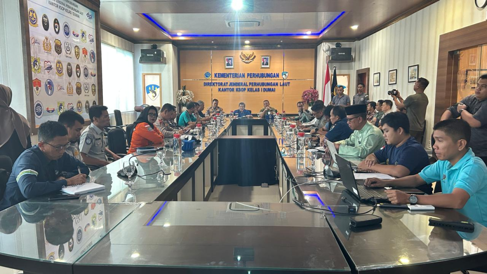 Rapat Koordinasi Persiapan Penyelenggaraan Angkutan Laut Natal 2025 dan Tahun Baru 2026 Pelabuhan Dumai