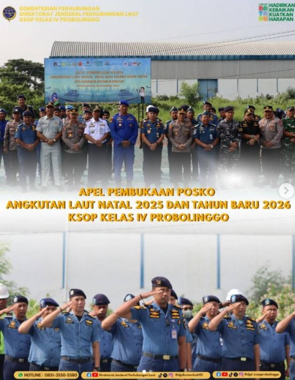 KSOP Kelas IV Probolinggo Buka Posko Angkutan Laut Nataru 2025/2026
