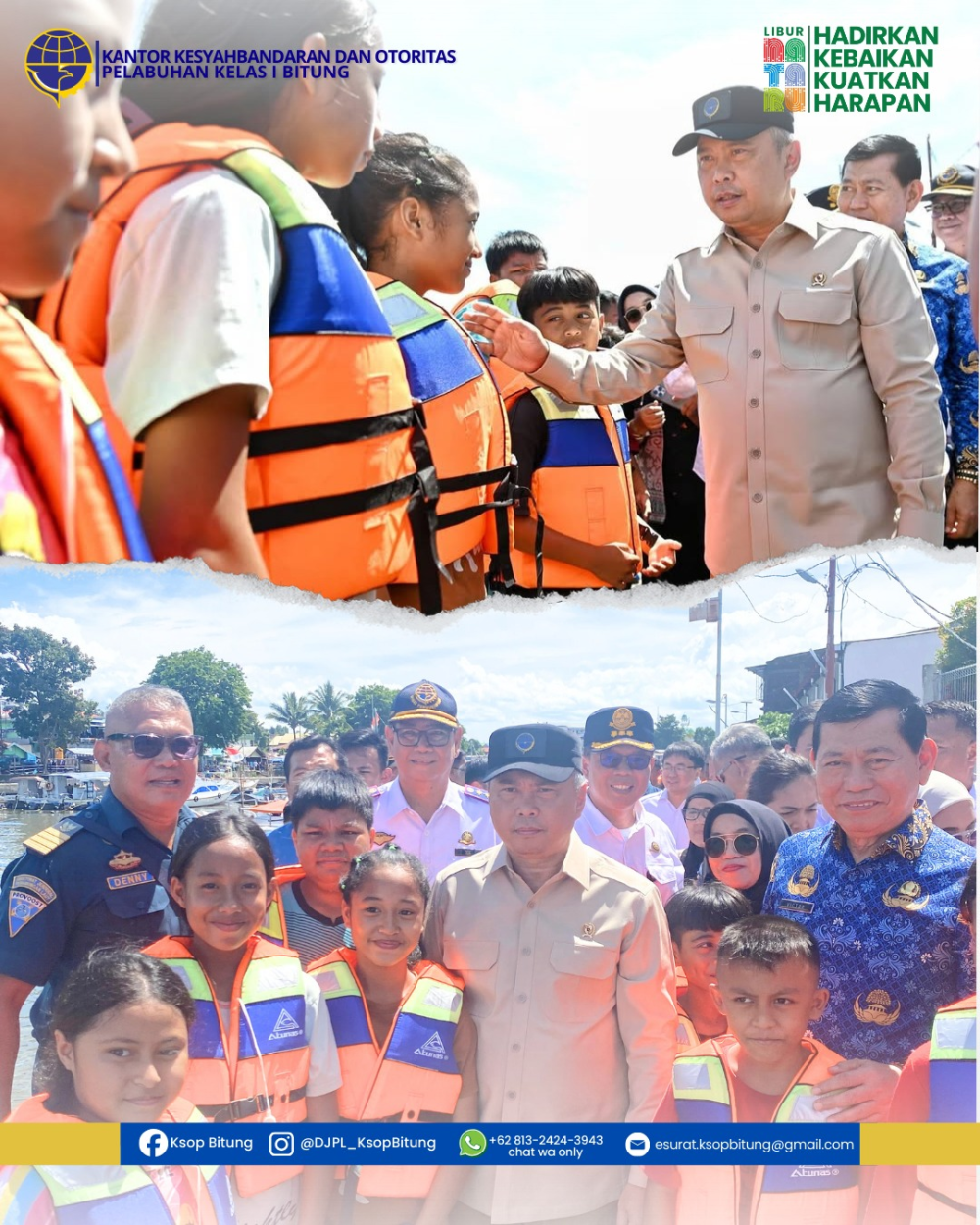 Kunjungan Menhub di Manado. Kampanye Keselamatan Pelayaran