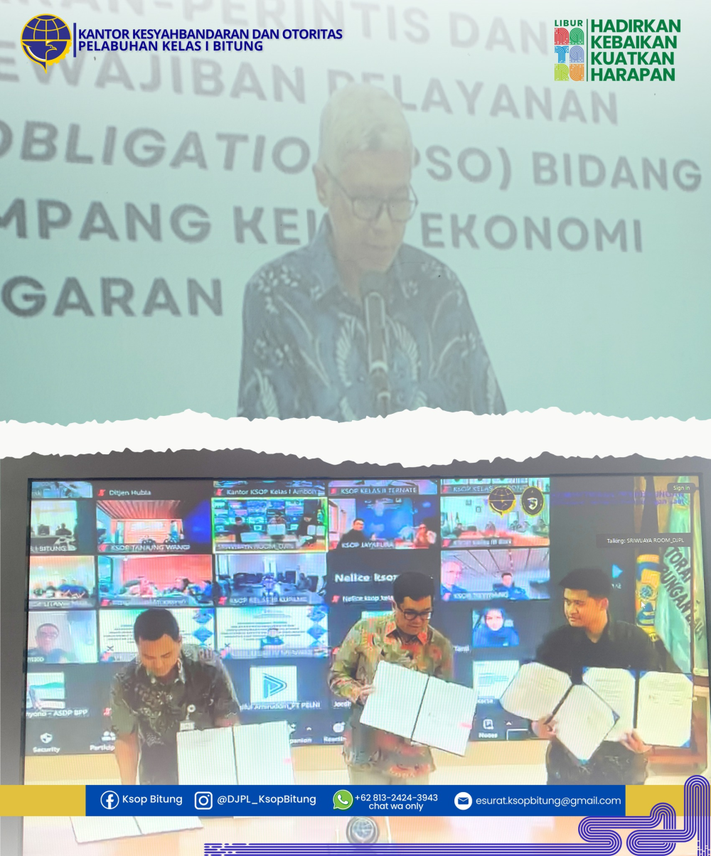 Penandatanganan Kontrak Pelayaran Perintis TA. 2026