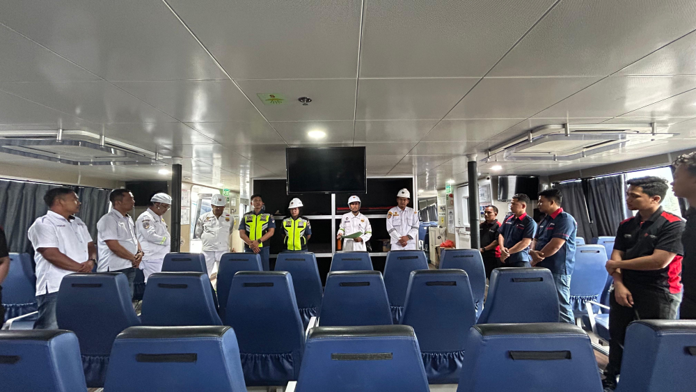 KANTOR KSOP KELAS I DUMAI MELAKSANAKAN UJI KELAIKLAUTAN KAPAL PENUMPANG UNTUK PERSIAPAN ANGKUTAN LAUT LEBARAN TAHUN 2026
