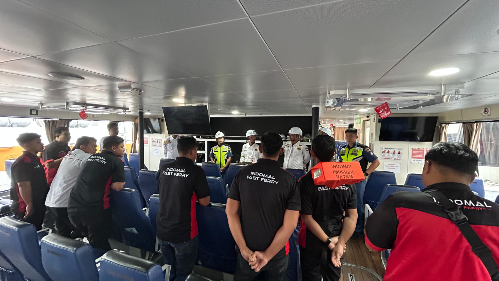 KANTOR KSOP KELAS I DUMAI MELAKSANAKAN UJI KELAIKLAUTAN KAPAL PENUMPANG UNTUK PERSIAPAN ANGKUTAN LAUT LEBARAN TAHUN 2026