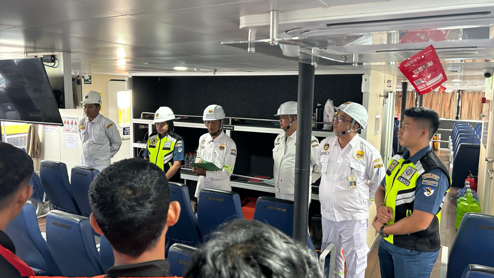 KANTOR KSOP KELAS I DUMAI MELAKSANAKAN UJI KELAIKLAUTAN KAPAL PENUMPANG UNTUK PERSIAPAN ANGKUTAN LAUT LEBARAN TAHUN 2026