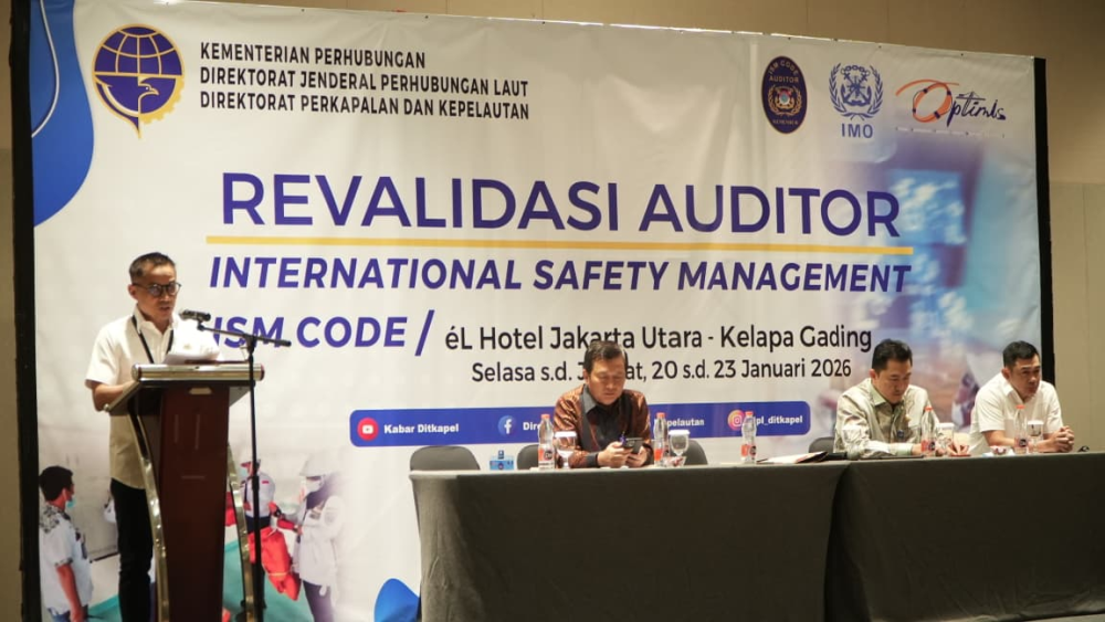 TINGKATKAN KOMPETENSI AUDITOR PADA MANAJEMEN KESELAMATAN KAPAL, KEMENHUB GELAR REVALIDASI AUDITOR ISM CODE