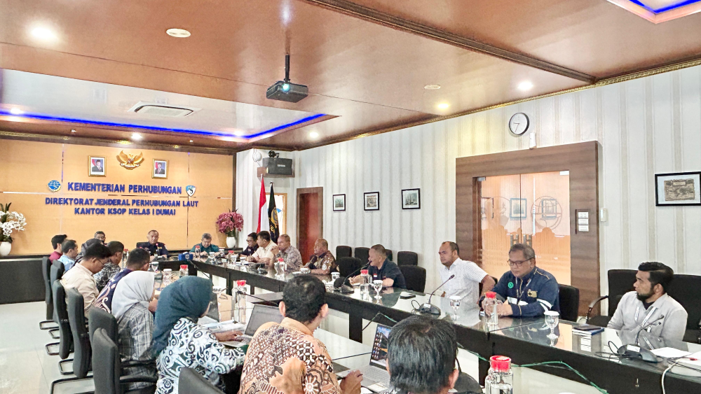 Rapat Koordinasi Usulan Perluasan Perairan Wajib Pandu Kelas I Dumai