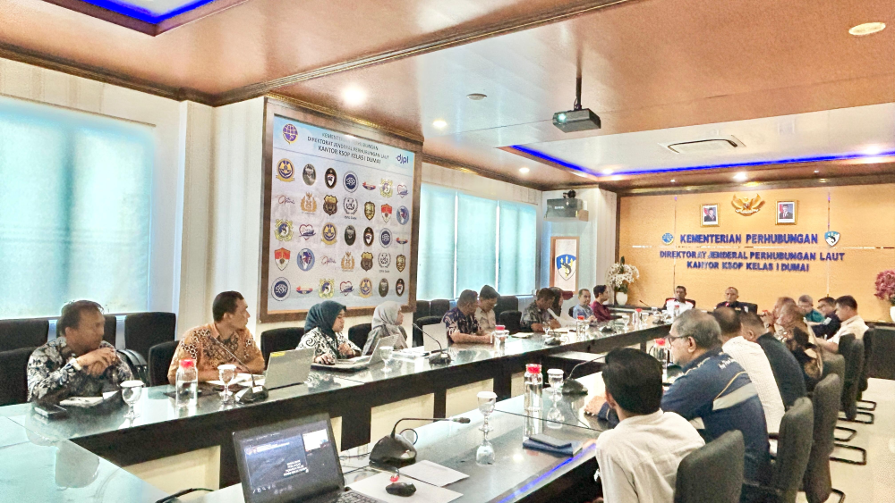 Rapat Koordinasi Usulan Perluasan Perairan Wajib Pandu Kelas I Dumai