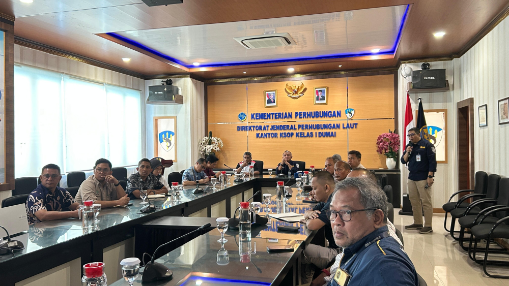 Rapat Koordinasi Usulan Perluasan Perairan Wajib Pandu Kelas I Dumai