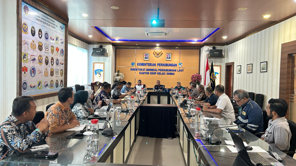 Rapat Koordinasi Usulan Perluasan Perairan Wajib Pandu Kelas I Dumai